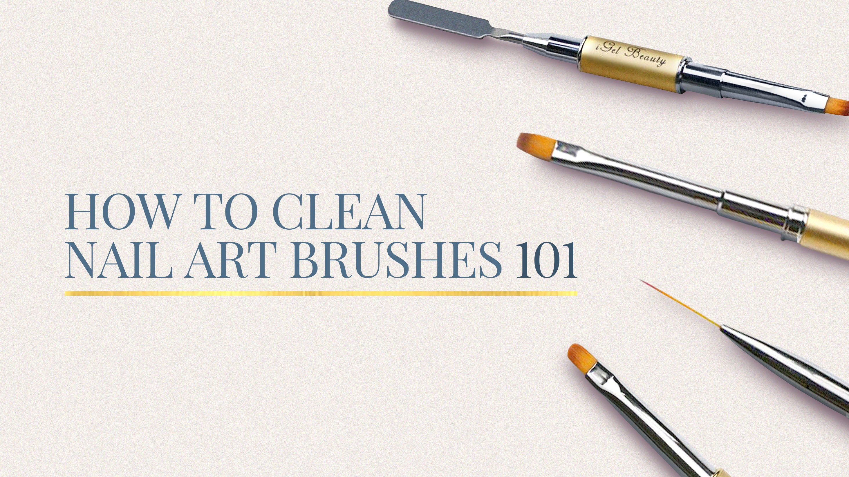 Clean Your Nail Art Brushes Perfectly! 