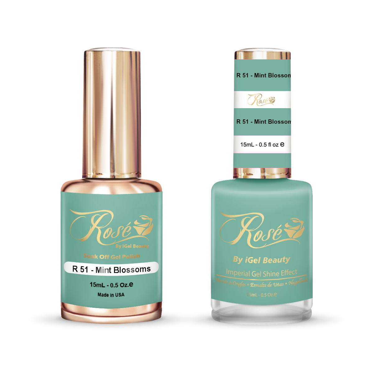 Ros - R051 Mint Blossoms iGel Beauty Ros - R051 Mint Blossoms iGel Beauty