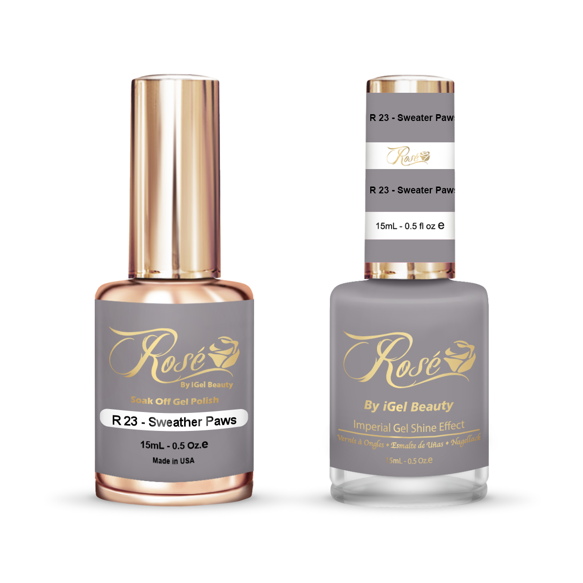 Rosé Duo R023 Sweater Paws – iGel Beauty1