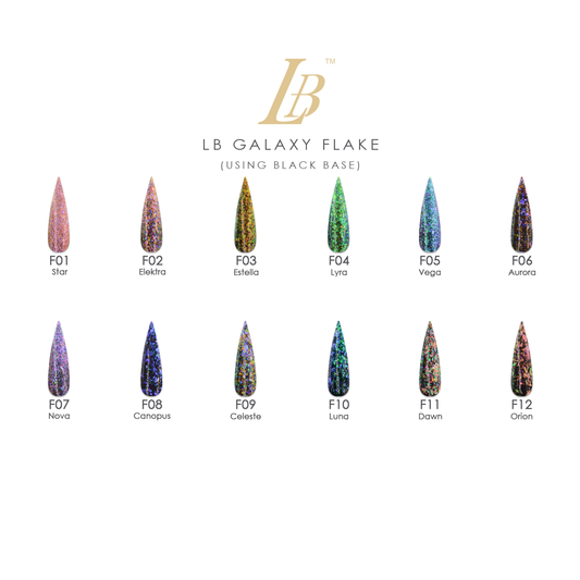 LB Galaxy Flake - Professional Collection (F01-F12)