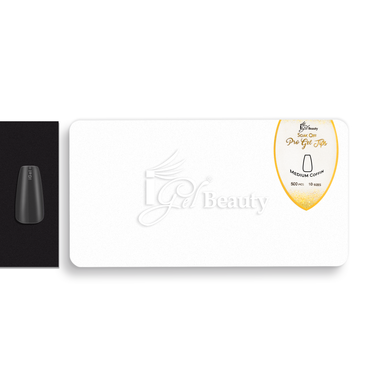 菓子 ijel Pro Gel Tips - PGT03 Medium Coffin – iGel Beauty