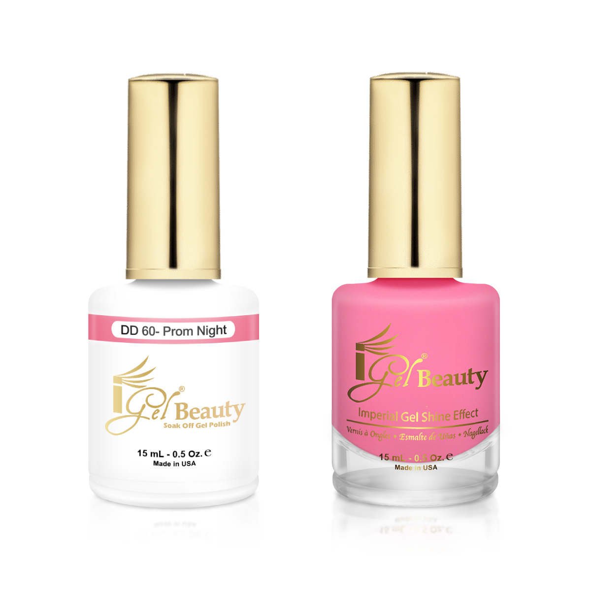 Cured Beauty - Disco Gel Reflective Glitter Nail Polish, Pink Bling