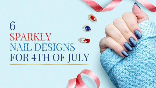 6 Sparkly Nail Designs for 4th of July