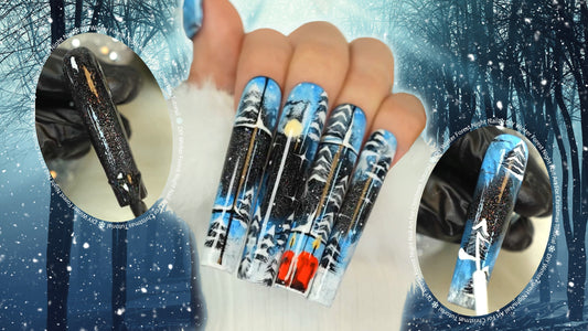 Easy DIY Winter Christmas Nail Art Step By Step Tutorial