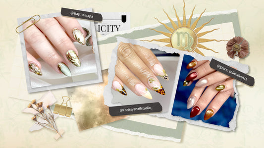 Virgo Season Nails 2026 - Clean And Earthy Cat Eye And Aura Nails