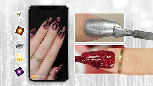 Easy, Last-minute NYE Nail Inspirations That Sparkle