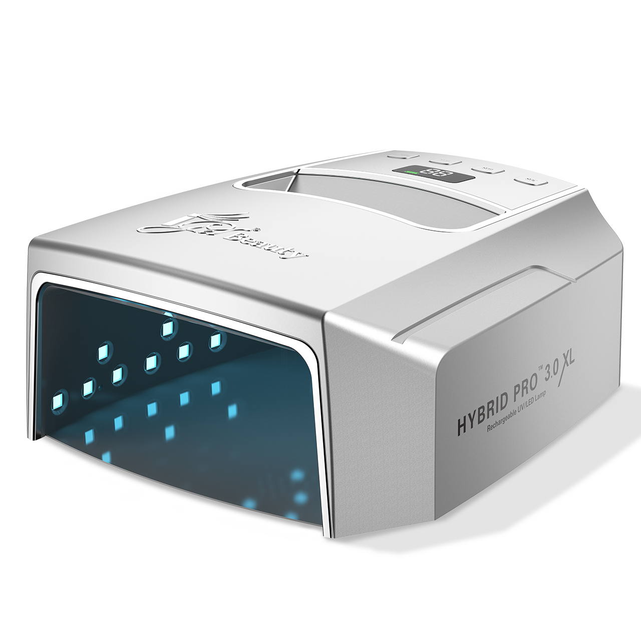 HYBRID PRO 3.0 XL Wireless Rechargeable UV/LED Lamp SILVER – iGel HYBRID PRO 3.0 XL Wireless Rechargeable UV/LED Lamp SILVER – iGel