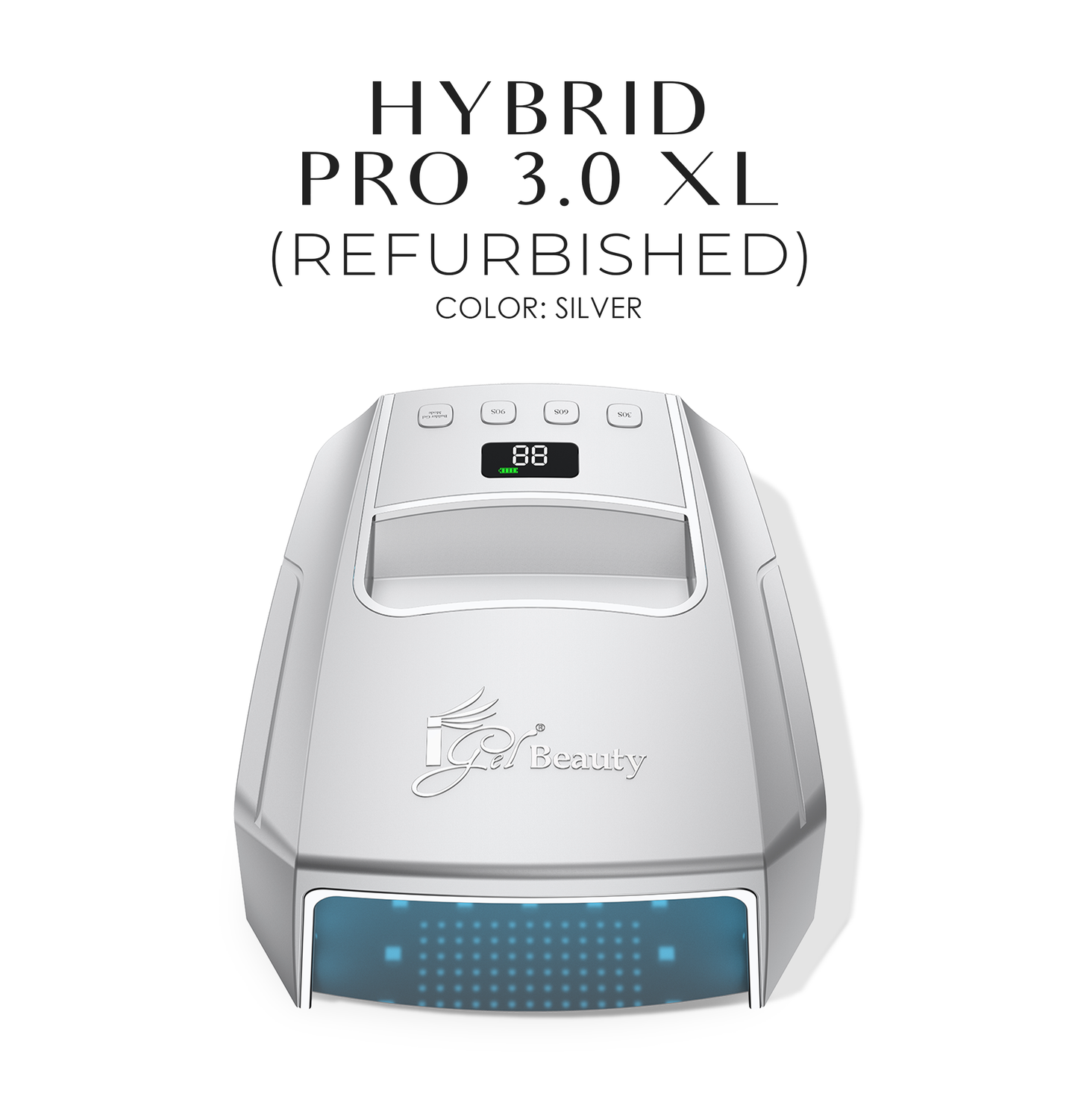 REFURBISHED - HYBRID PRO 3.0 XL Wireless Rechargeable UV/LED Lamp SILVER
