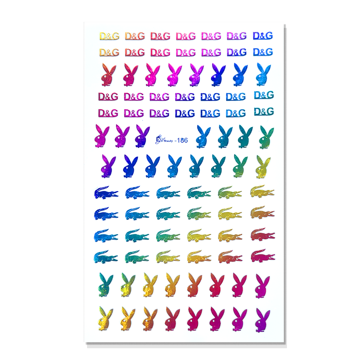 Nail Art Stickers - 186