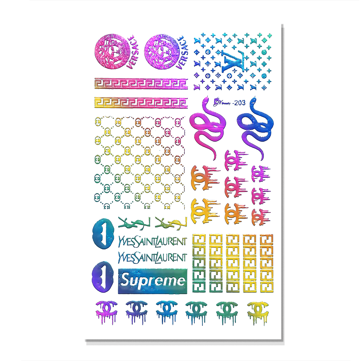 Nail Art Stickers - 203