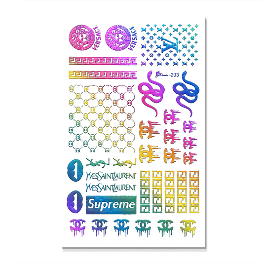 Nail Art Stickers - 203