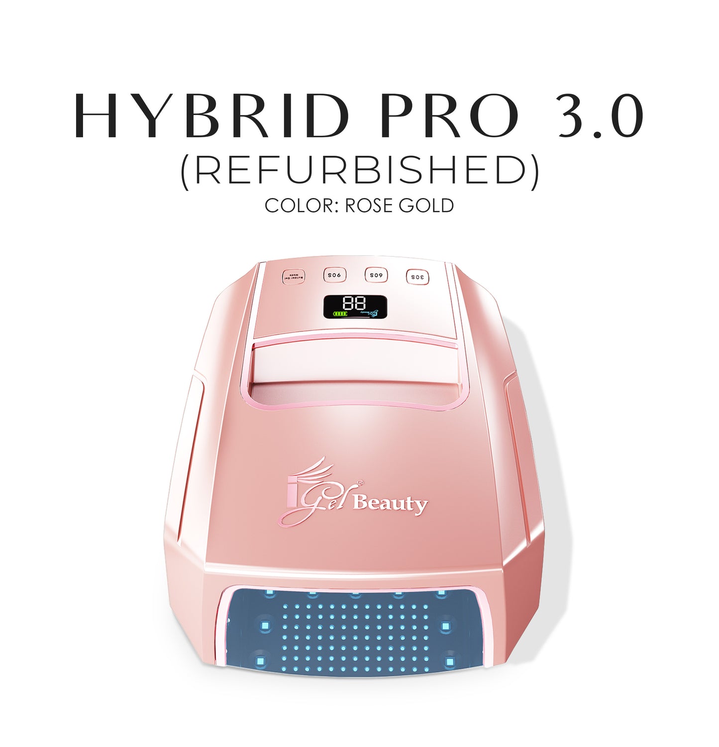 REFURBISHED - HYBRID PRO 3.0 Wireless Rechargeable UV/LED Lamp ROSE GOLD