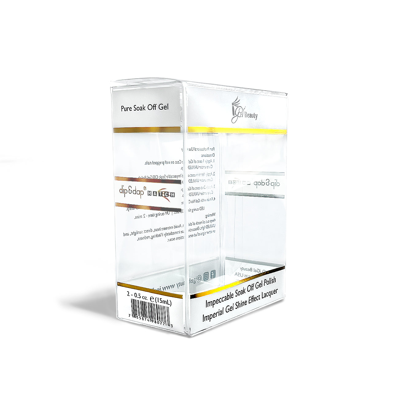 Dip & Dap Clear Plastic Duo Box – iGel Beauty