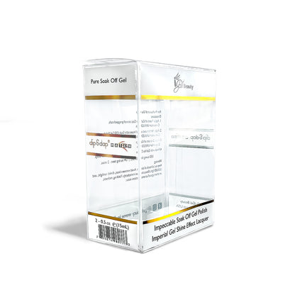 Dip & Dap Clear Plastic Duo Box