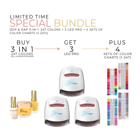 SPECIAL SALE BUNDLE - DIP & DAP 3 IN 1 PROFESSIONAL COLLECTION 1-247 + 3 LED PRO