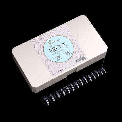 PRO-X Soft Gel Nail Tips 13 - Natural Coffin Short