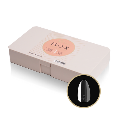 PRO-X Soft Gel Nail Tips 20 - Natural Almond Medium