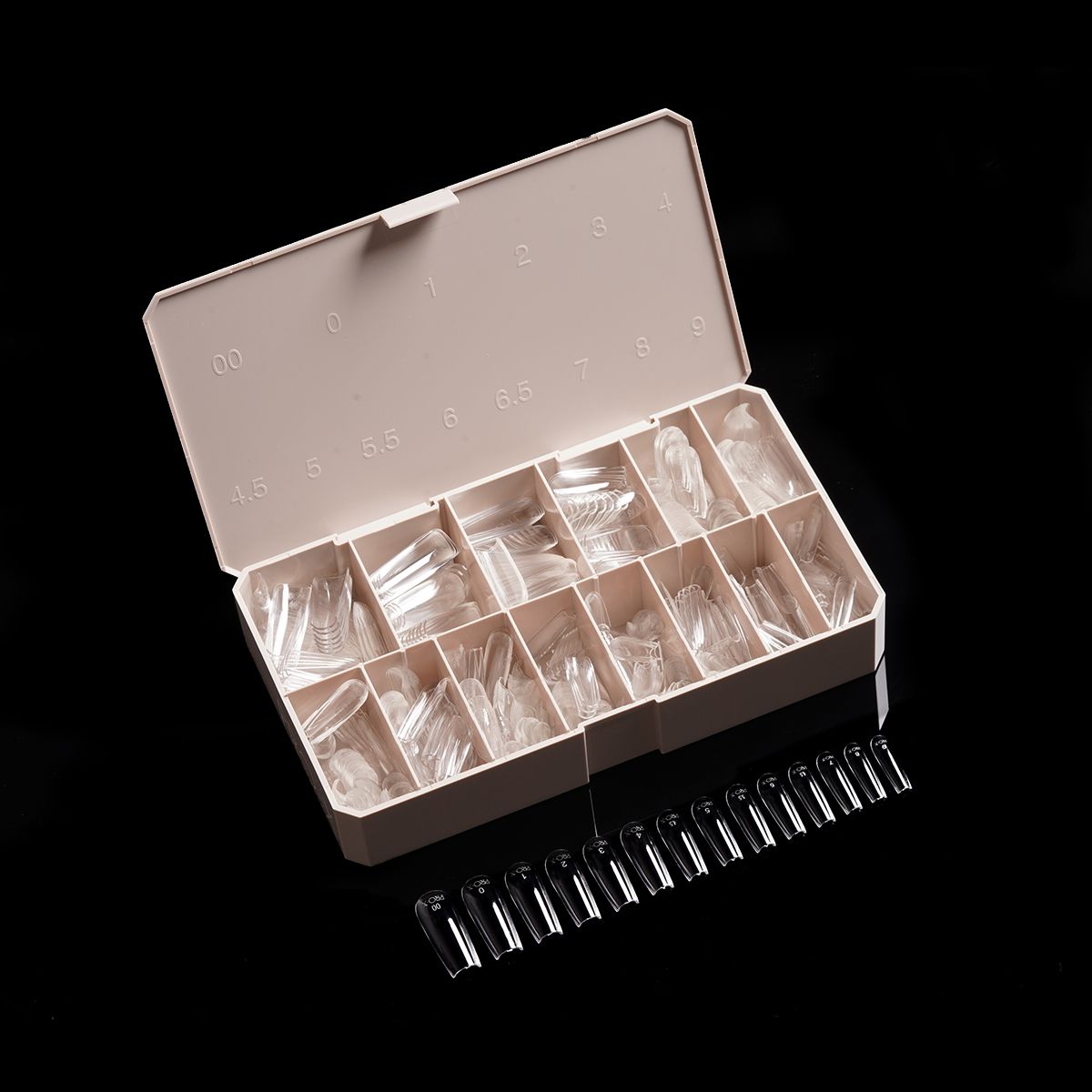 PRO-X Soft Gel Nail Tips 04 - Natural Square Long