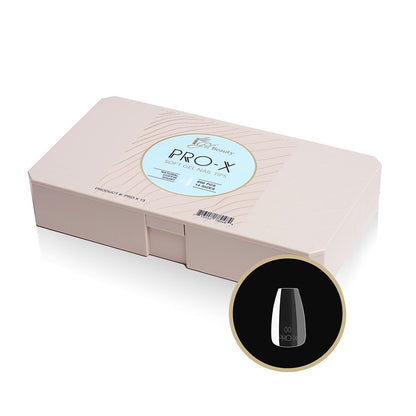 PRO-X Soft Gel Nail Tips 13 - Natural Coffin Short