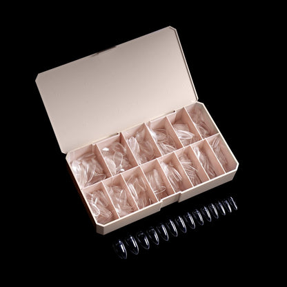PRO-X Soft Gel Nail Tips 07 - Natural Stiletto Short