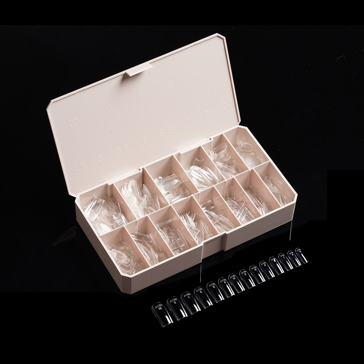 PRO-X Soft Gel Nail Tips 03 - Natural Square Medium