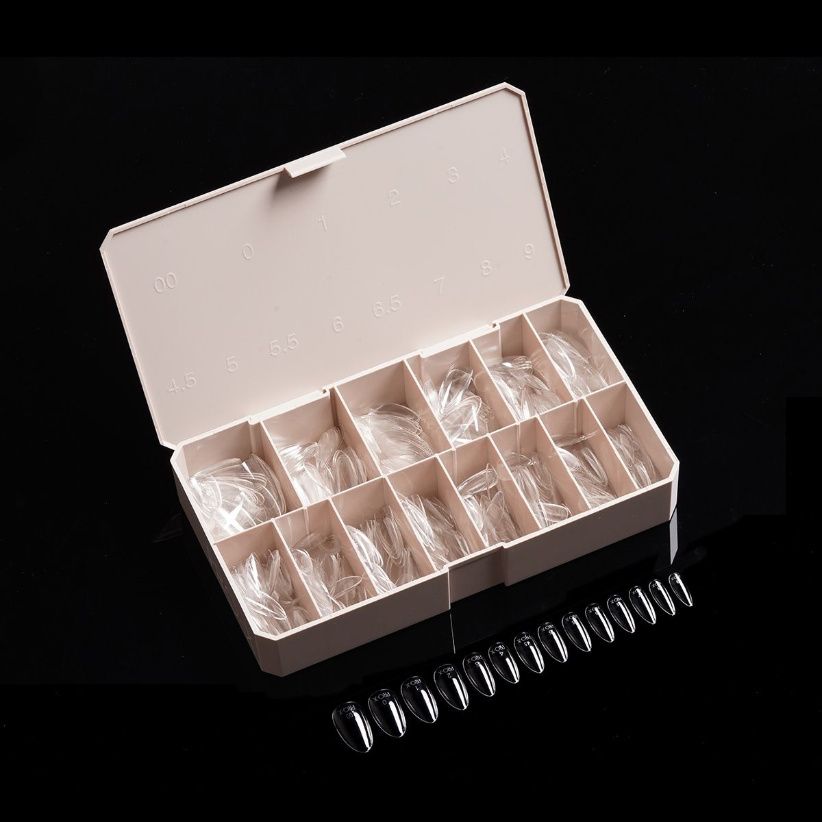 PRO-X Soft Gel Nail Tips 20 - Natural Almond Medium