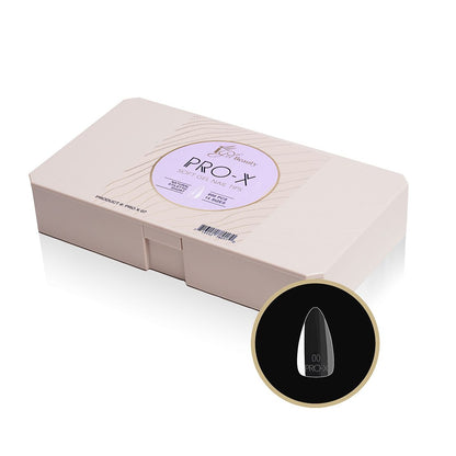PRO-X Soft Gel Nail Tips 07 - Natural Stiletto Short