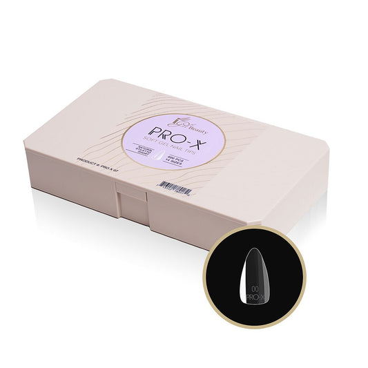 PRO-X Soft Gel Nail Tips 07 - Natural Stiletto Short