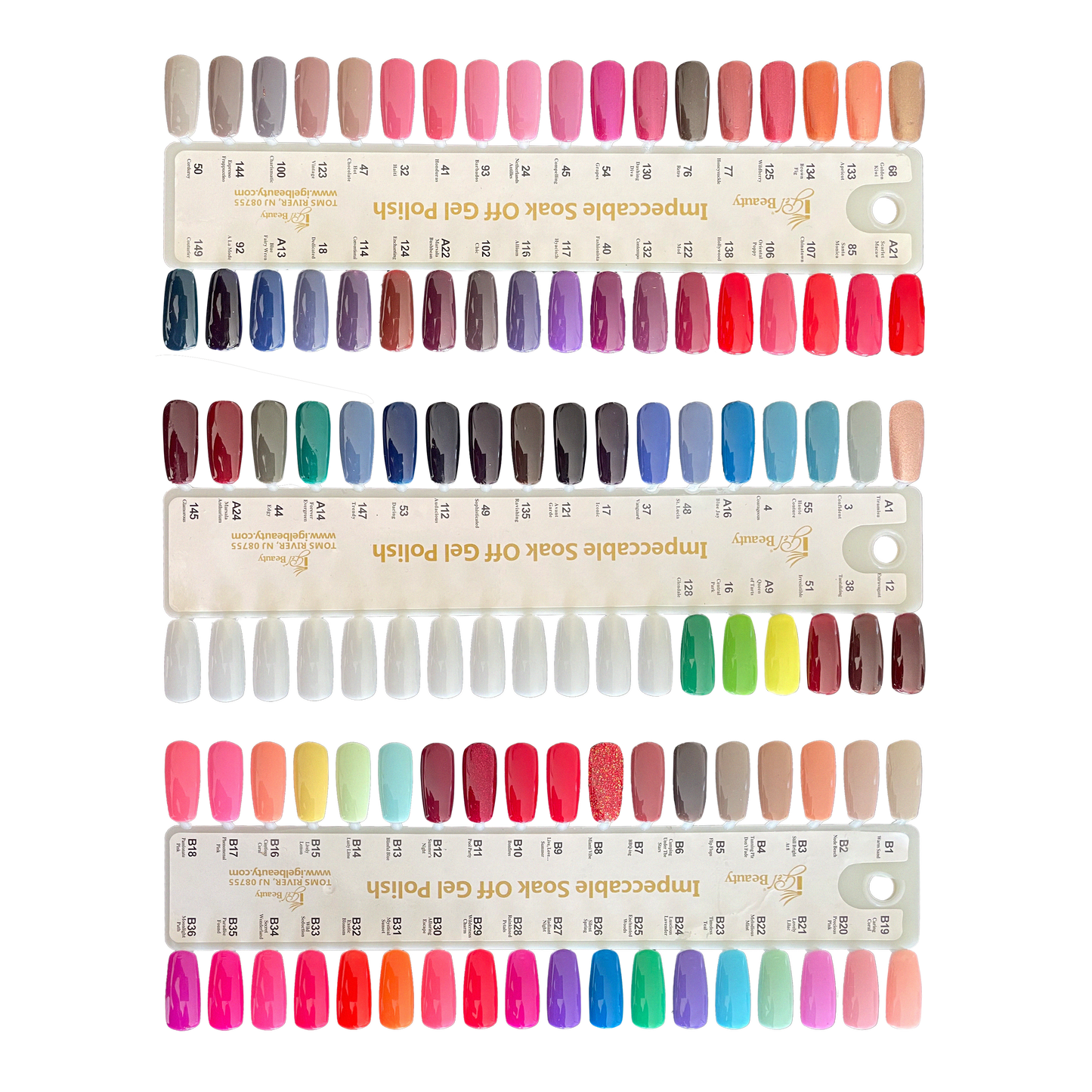 Perfectmatch Gel Color Chart