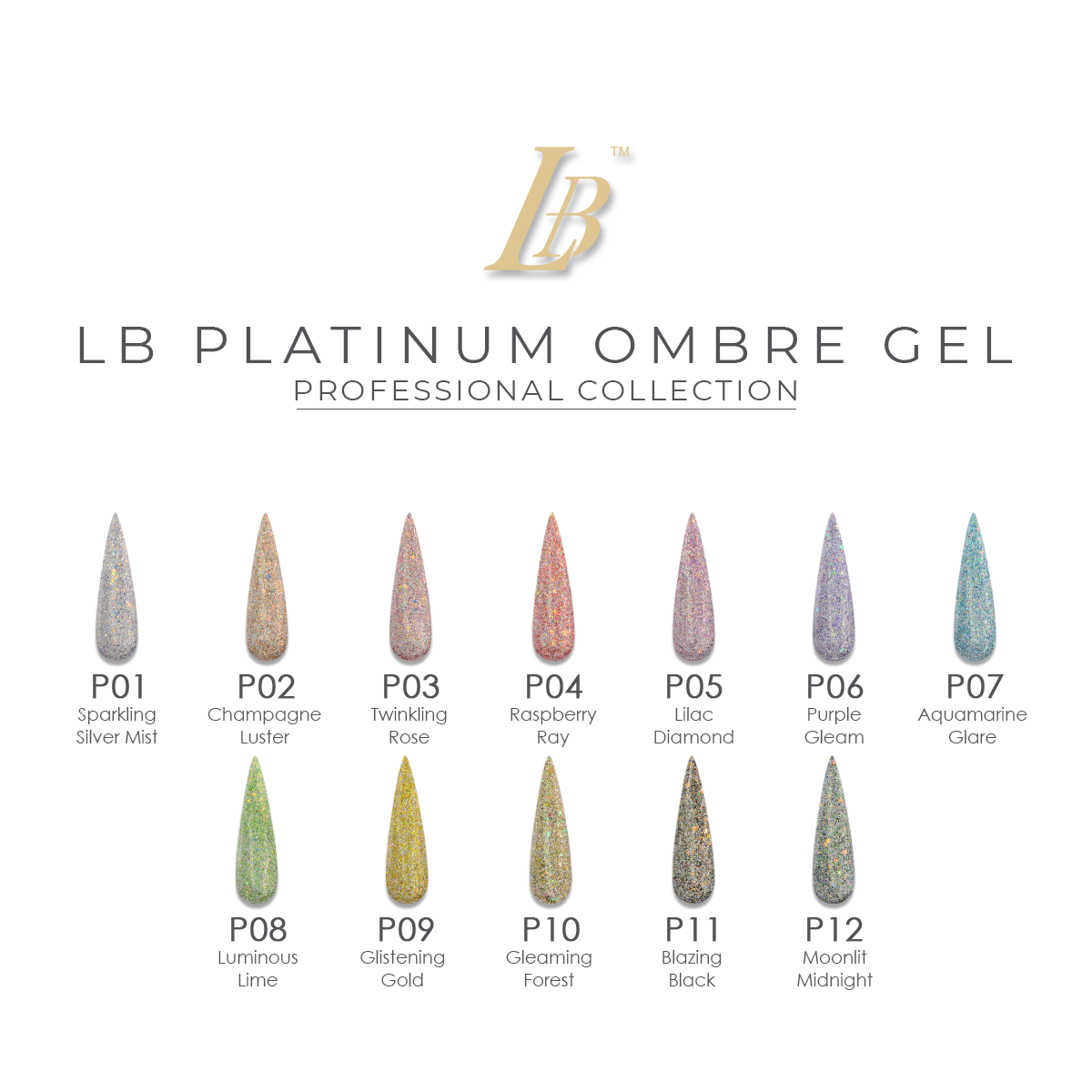 Platinum Ombre Gel Professional Collection