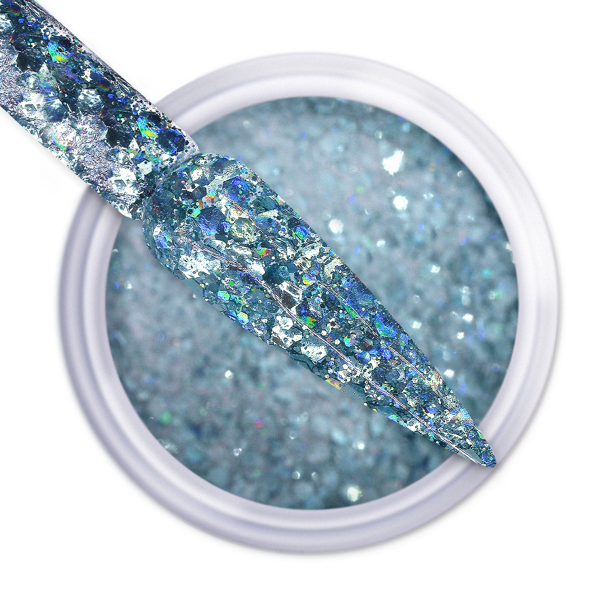 Dip & Dap Powder - Diamond Glitter - DG27 Illuminating Aqua