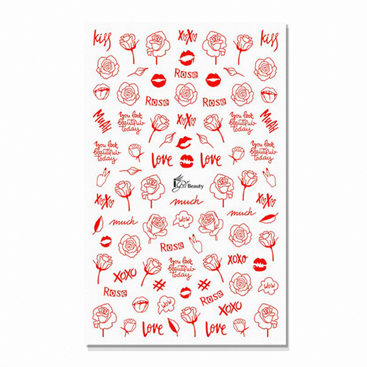 Nail Art Stickers - Valentine 13