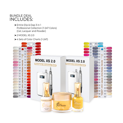 SPECIAL SALE BUNDLE - DIP & DAP 3 IN 1 PROFESSIONAL COLLECTION 1-247 + 2 MODEL XS 2.0