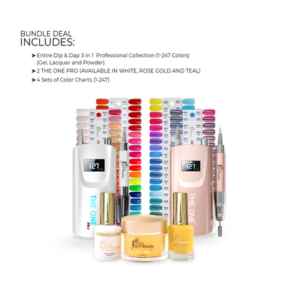 SPECIAL SALE BUNDLE - DIP & DAP 3 IN 1 PROFESSIONAL COLLECTION 1-247 + 2 THE ONE PRO