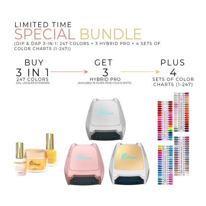 SPECIAL SALE BUNDLE - DIP & DAP 3 IN 1 PROFESSIONAL COLLECTION 1-247 + 3 HYBRID PRO