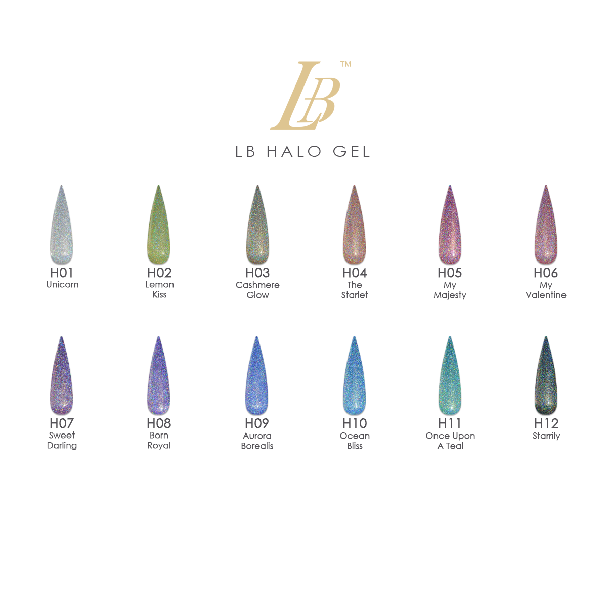 LB Halo Gel Color Professional Collection