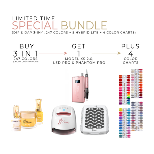 SPECIAL SALE BUNDLE - DIP & DAP 3 IN 1 PROFESSIONAL COLLECTION 1-247 + 1 MODEL XS 2.0, 1 LED PRO AND 1 PHANTOM PRO