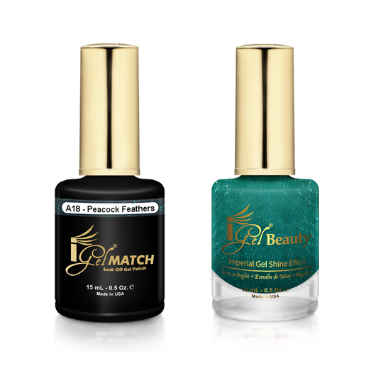 iGel Match - A18 Peacock Feathers
