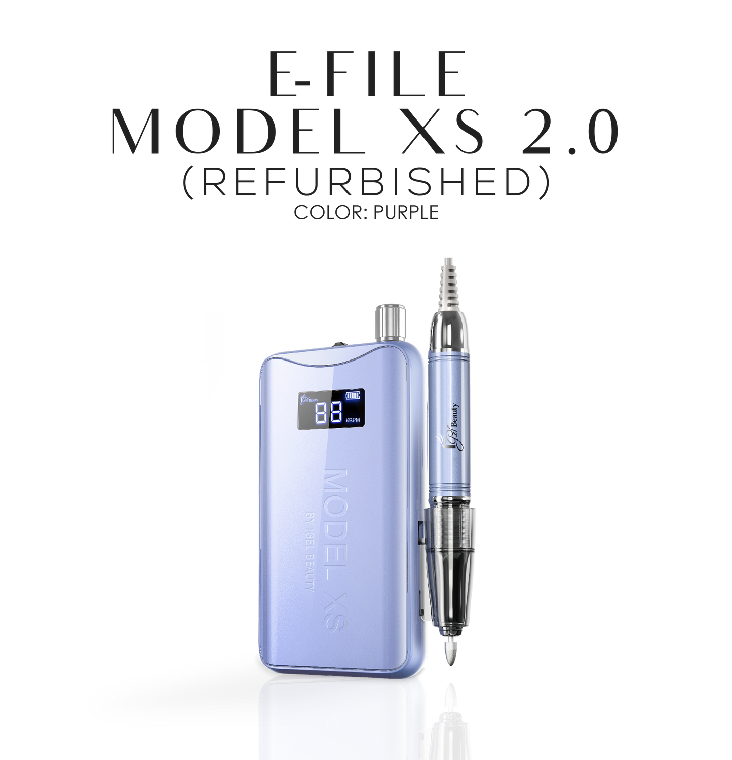 REFURBISHED - MODEL XS 2.0 Wireless Rechargeable E-File - Purple