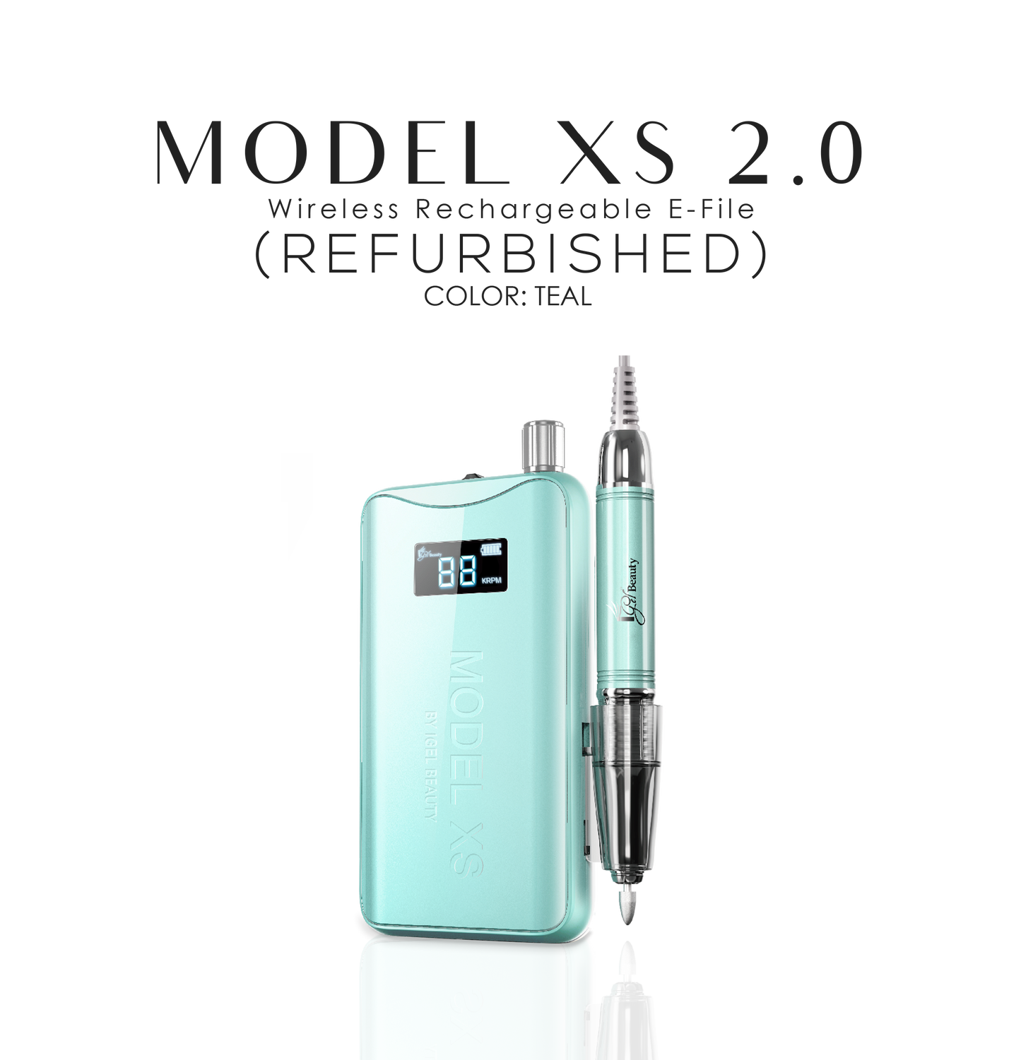 REFURBISHED - MODEL XS 2.0 Wireless Rechargeable E-File - Teal