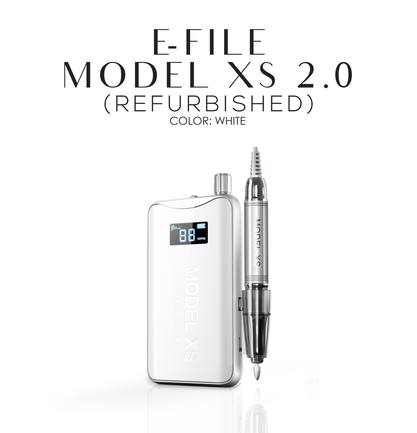 REFURBISHED - MODEL XS 2.0 Wireless Rechargeable E-File - White