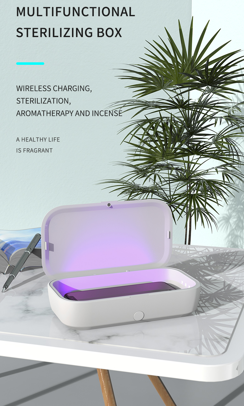 UV Sterilization Box with Smartphone Wireless Charging